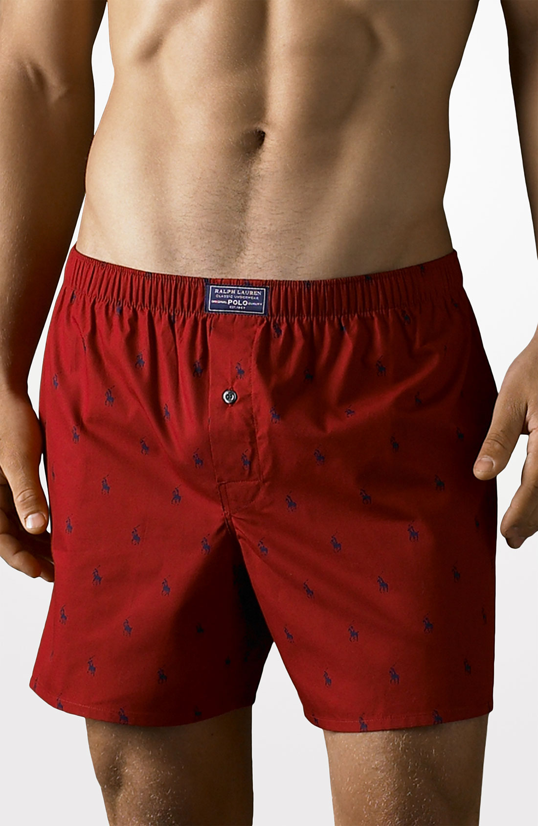 Polo Ralph Lauren Boxer Shorts in Red for Men (park ave red/ cruise ...