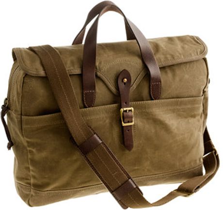 J.crew Abingdon Laptop Bag in Khaki for Men (solid khaki) | Lyst
