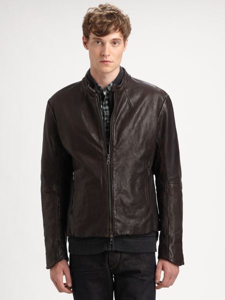 Rag & Bone Norton Leather Jacket in Brown for Men | Lyst