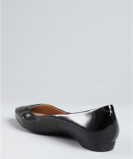 Pour La Victoire Black Patent Leather Bre Pointed Toe Flats in Black | Lyst