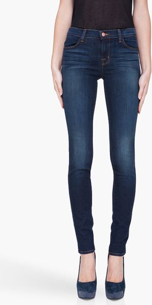 J Brand Super Skinny Veruca Jeans in Blue | Lyst