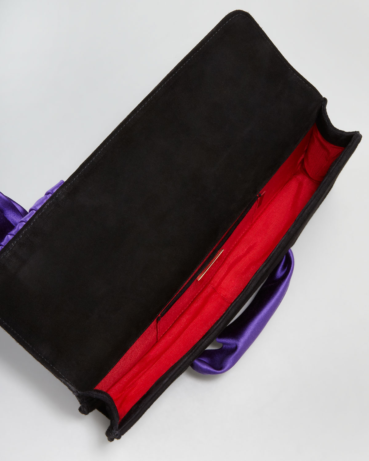 Christian louboutin Elisa Suede Clutch in Purple (black violette ...