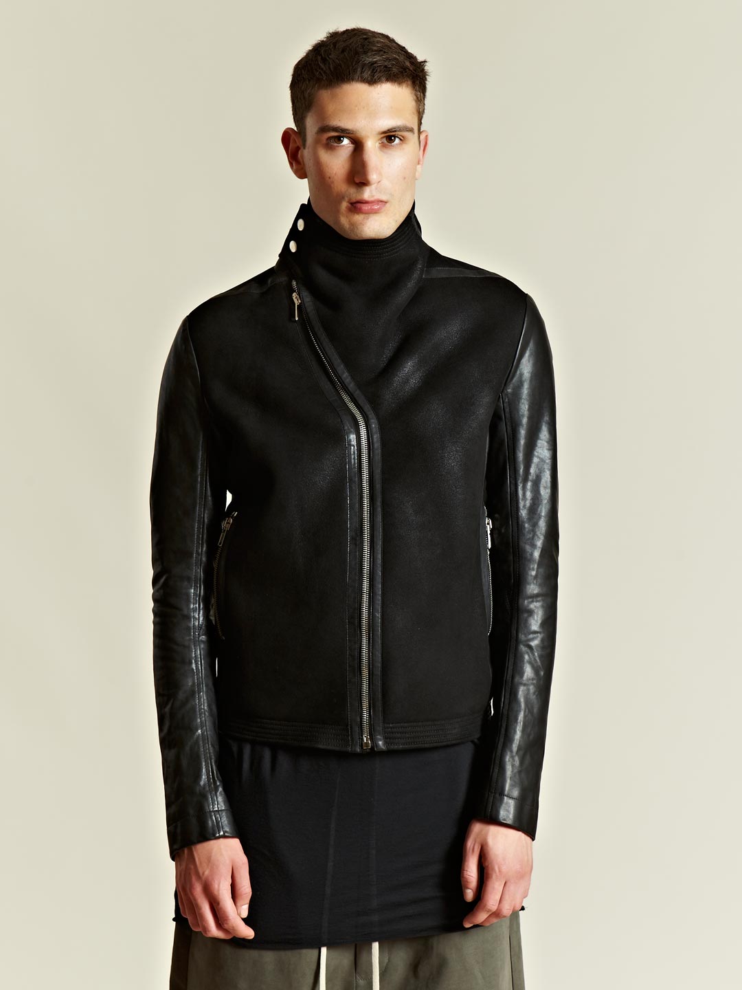 Lyst - Rick Owens Rick Owens Mens Calfskin and Lamb Leather Mountain ...