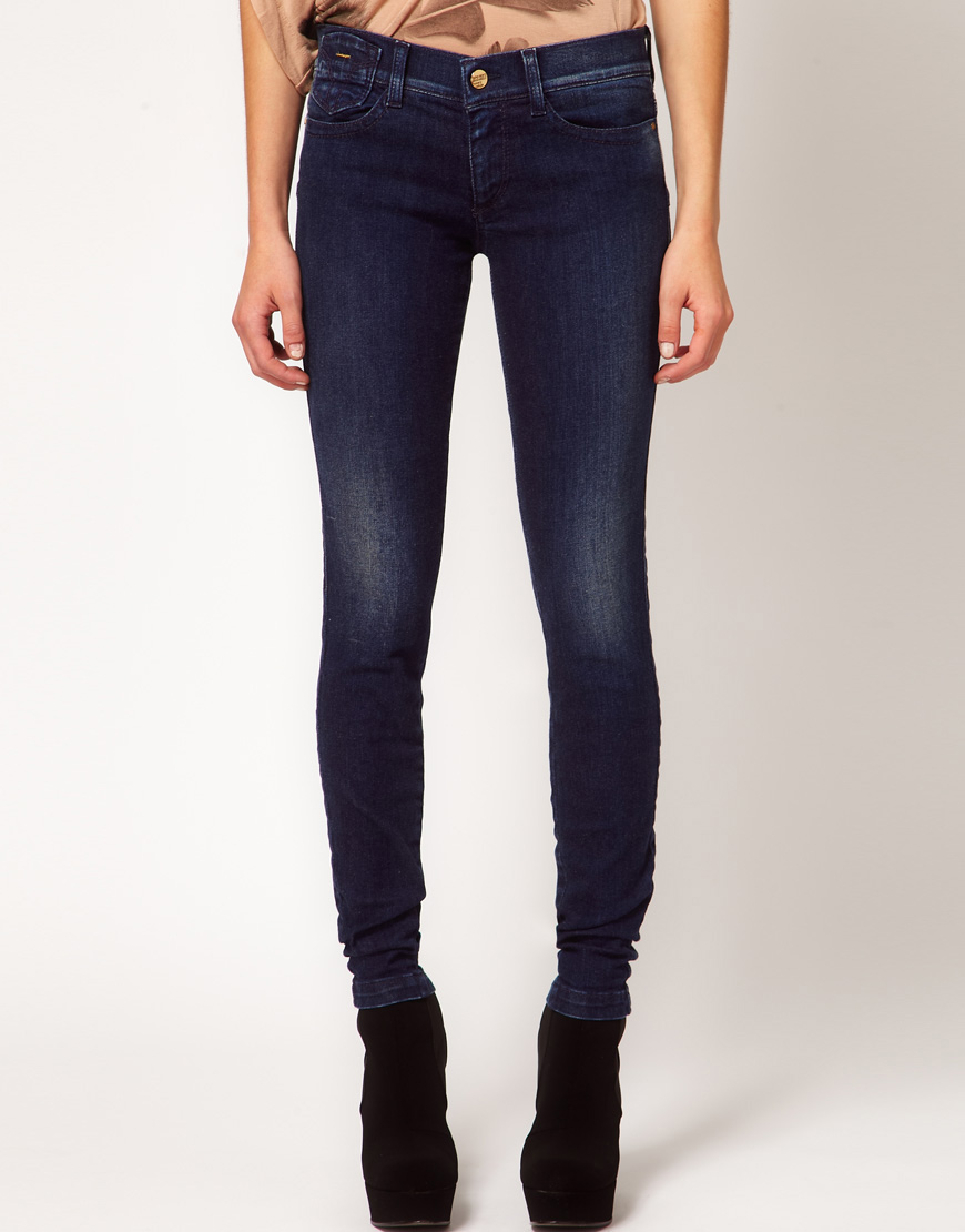 Lyst - Miss Sixty Magic Malone Skinny Jeans with Zip Back in Blue
