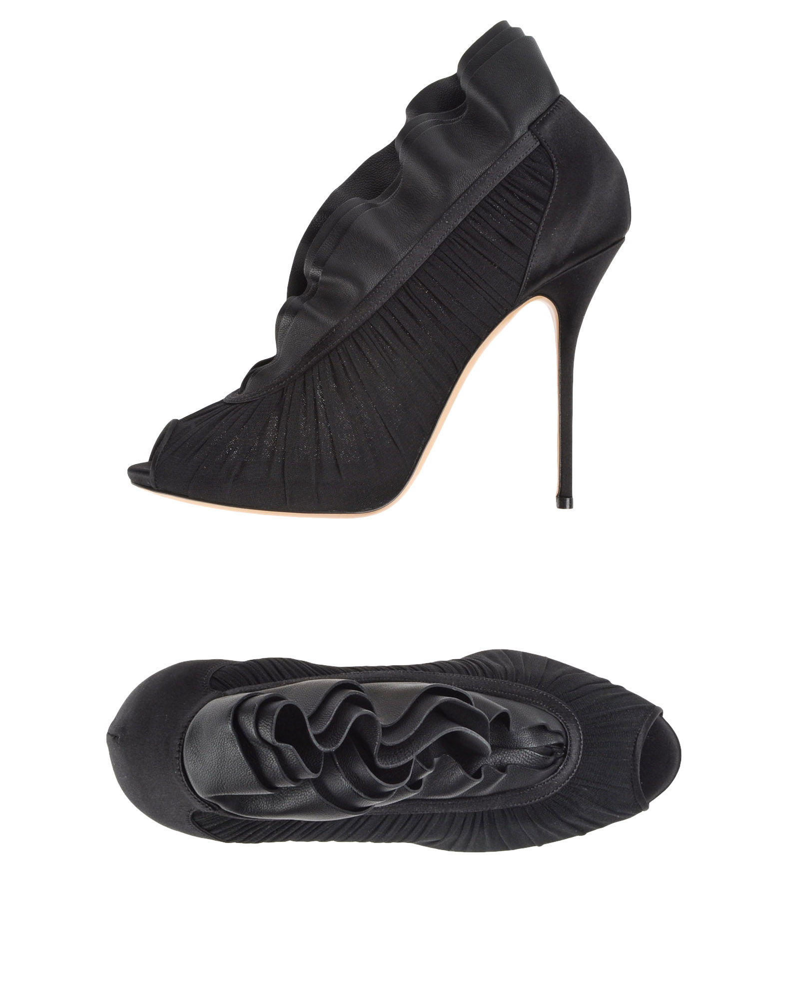 Casadei Pumps with Open Toe in Black | Lyst