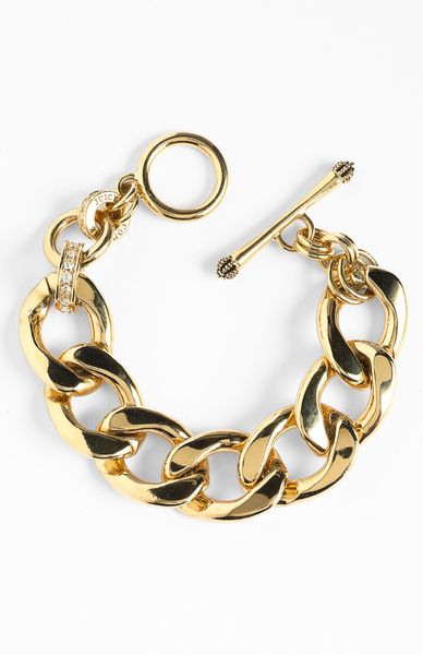 Juicy Couture Heavy Metals Chunky Link Bracelet in Gold | Lyst
