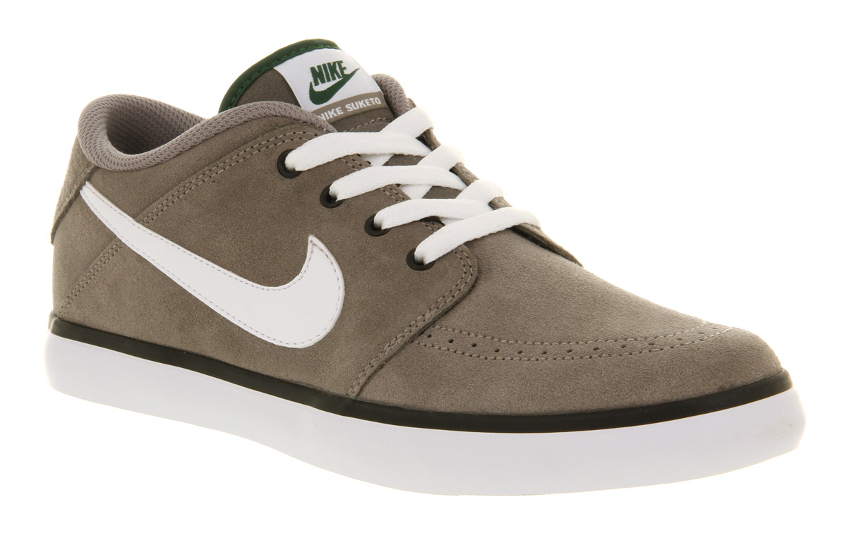 nike grey and green shoes