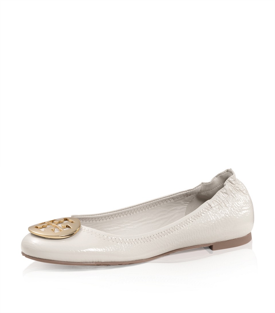 tory burch reva patent leather flats