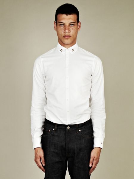 Dsquared² Dsquared2 Mens Bird Pin Collar Oxford Shirt in White for Men ...