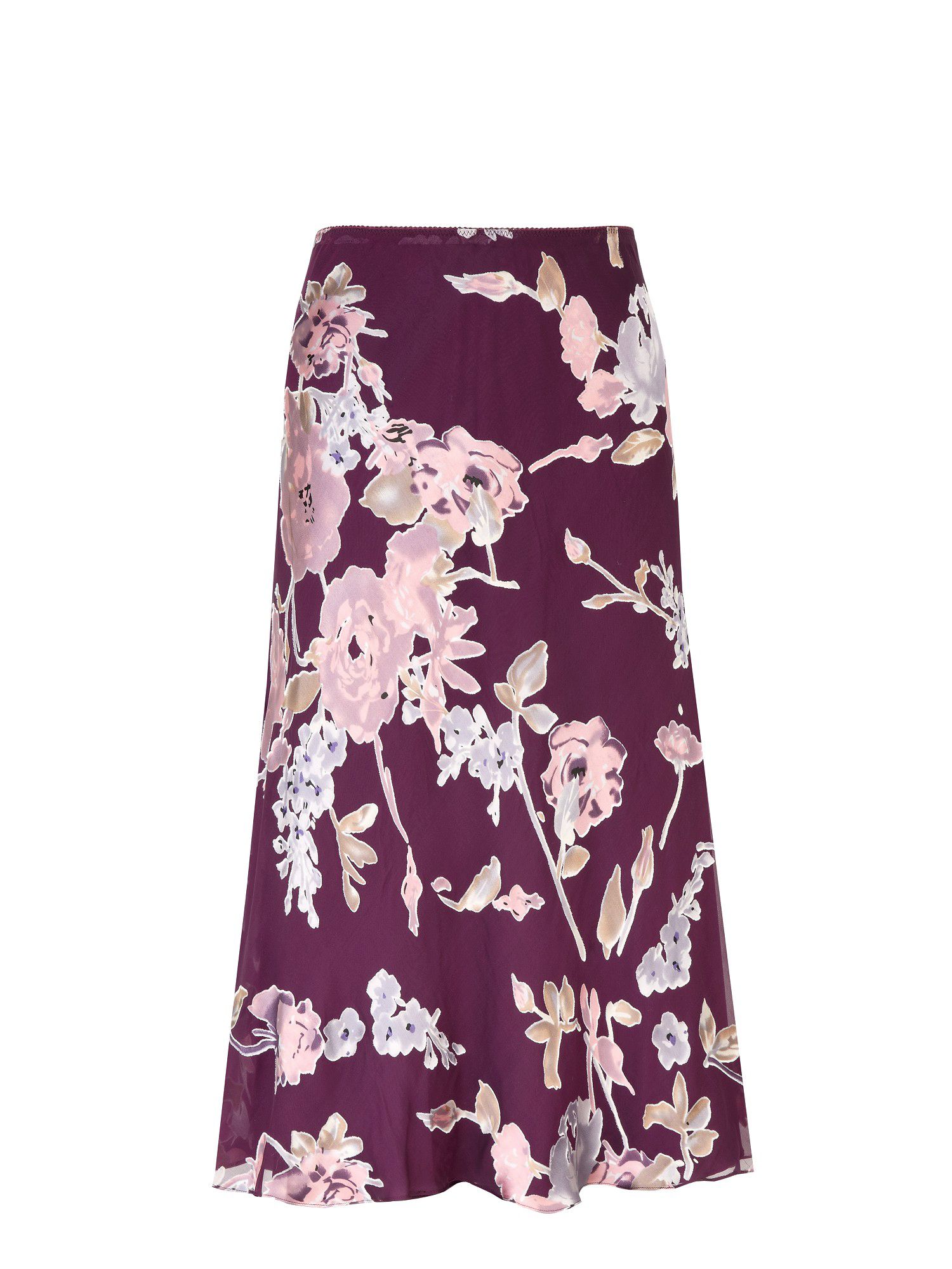 Jacques vert Harmony Floral Devore Skirt in Purple Lyst