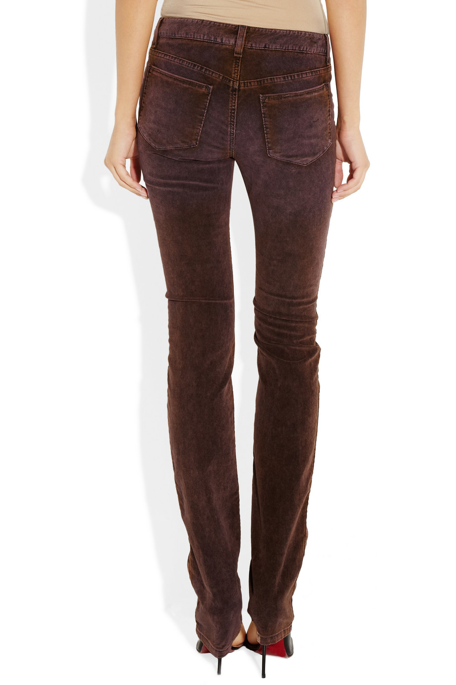 low rise corduroy pants