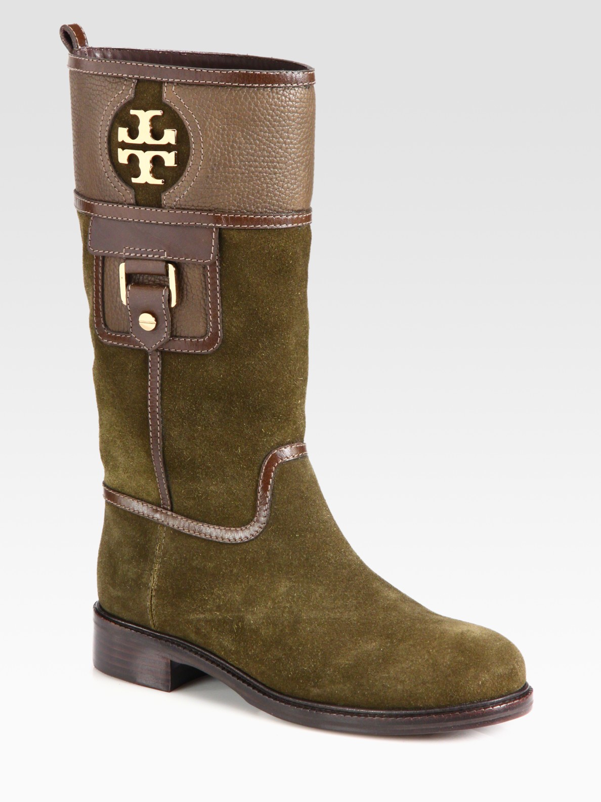 tory burch knee high suede boots
