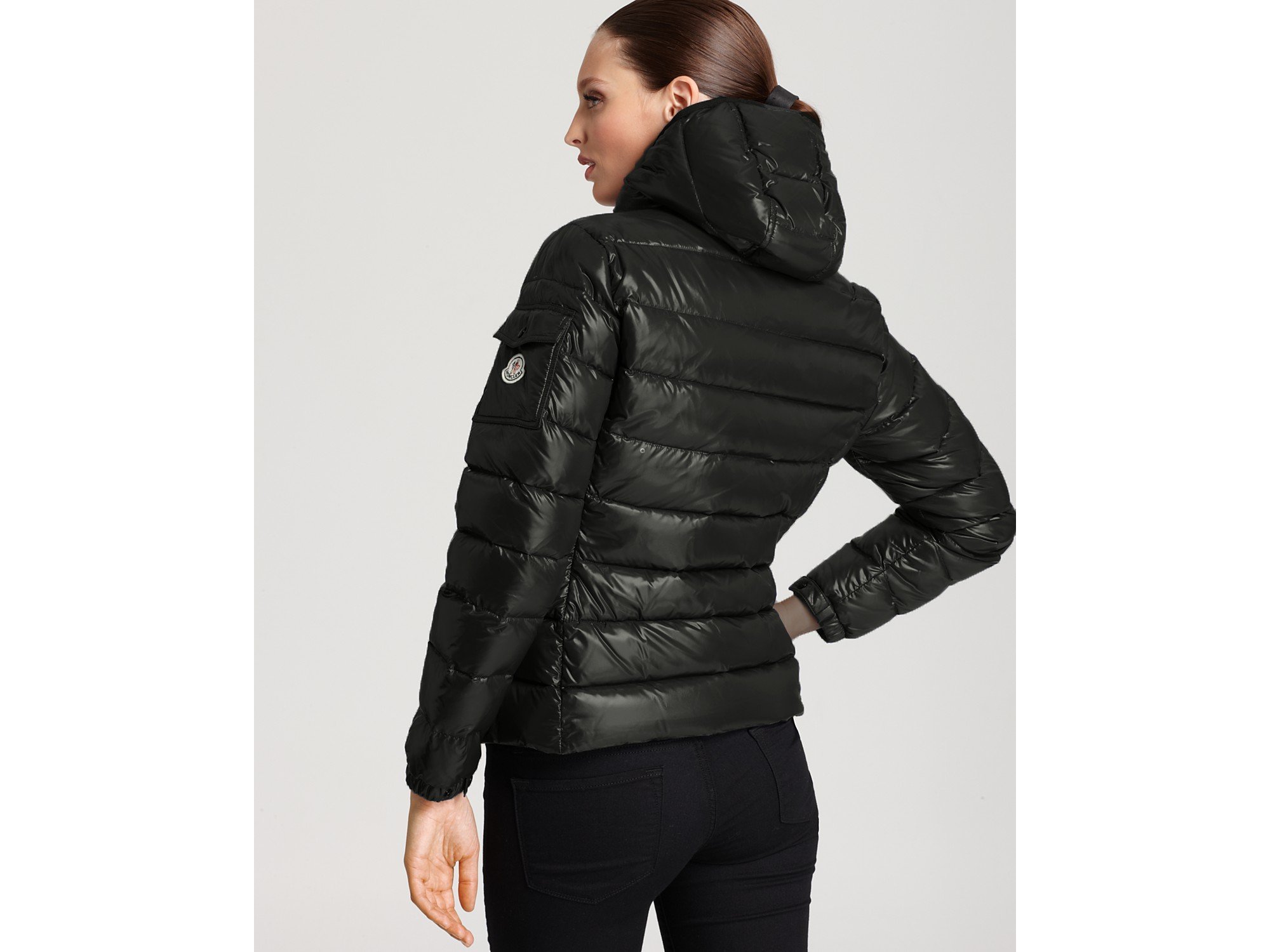 moncler short black jacket