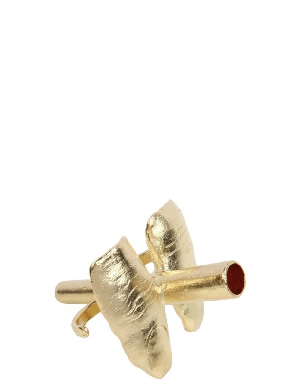 Holy Smoke Cigarette Holder Ring in Metallic Lyst