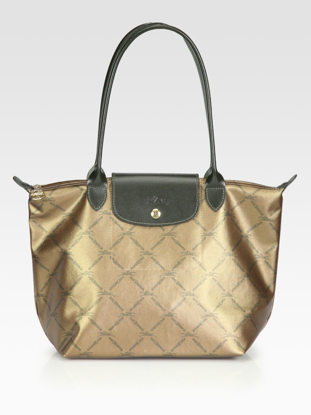 Lyst - Longchamp Metallic Canvas Medium Tote in Metallic