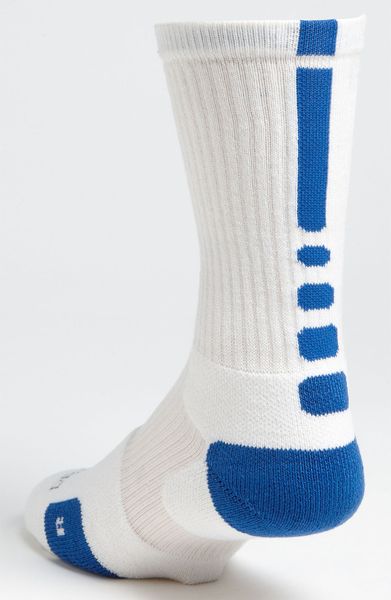 Nike Elite Basketball Crew Socks in White for Men (white/ game royal ...