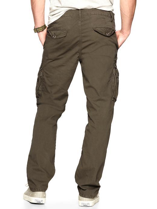 Gap Denimwashed Cargo Pants Slim Fit in Brown for Men (olive) | Lyst