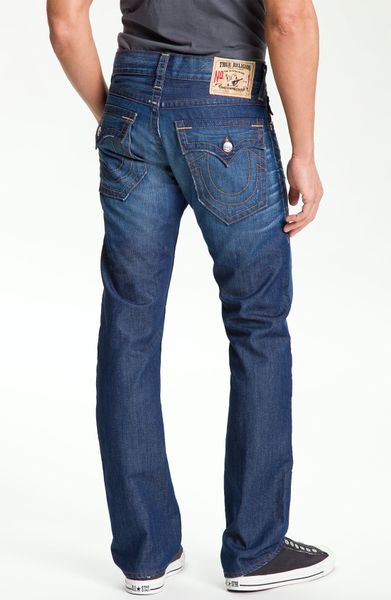True Religion Ricky Straight Leg Jeans in Blue for Men (firebird) | Lyst