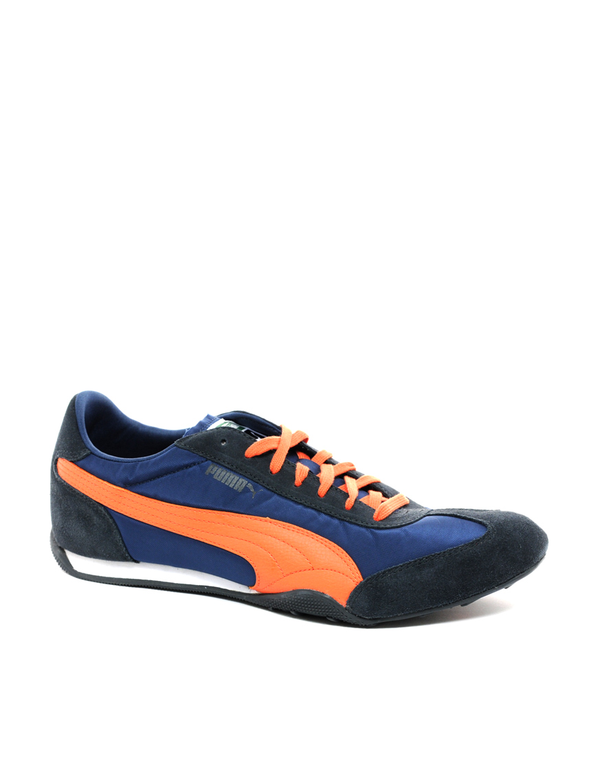 Puma 76 Runner Nylon Trainers in Blue for Men (orange) | Lyst