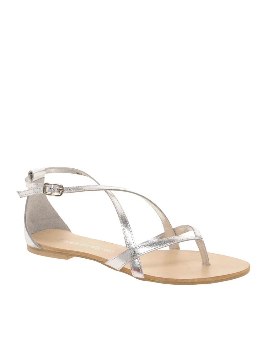 Lyst French Connection  Raymond Strappy Flat Sandals  in 