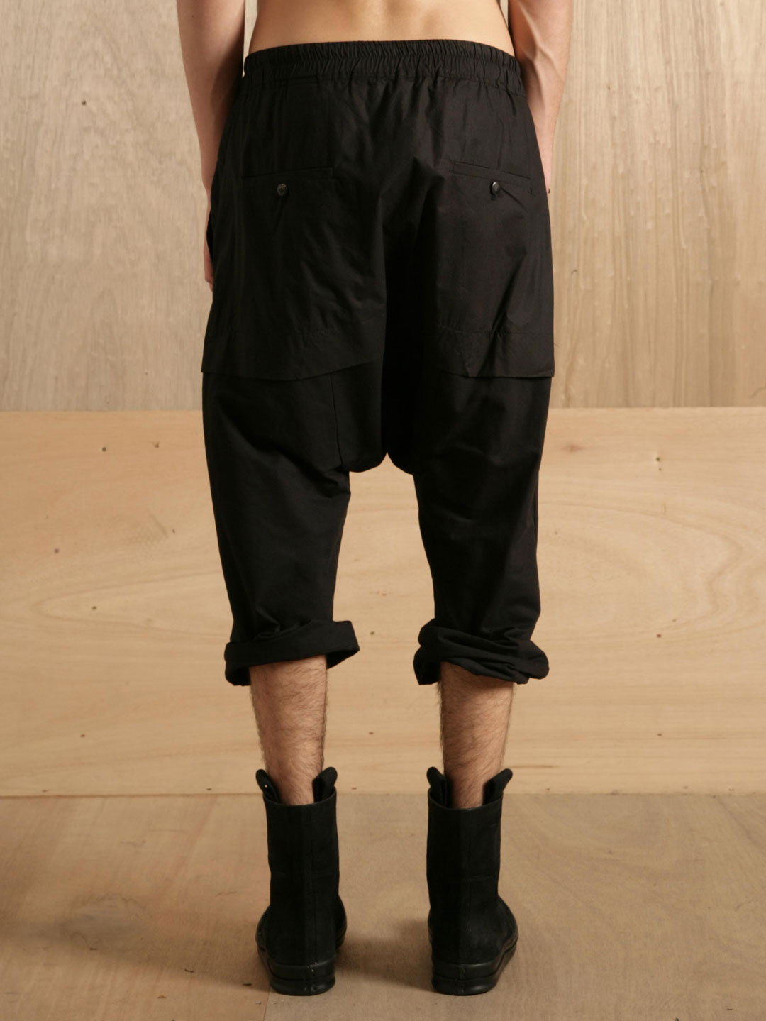 Rick Owens Rick Owens Mens Cropped Skirt Trousers in Black for Men - Lyst