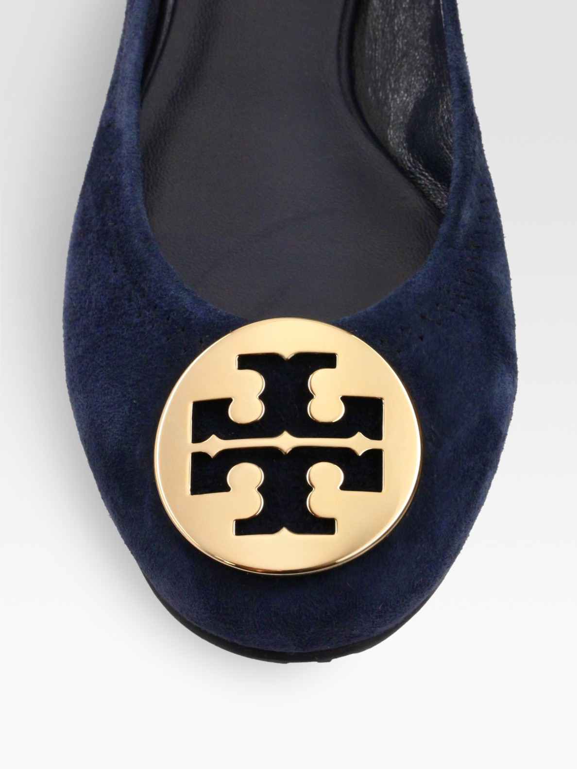 tory burch logo ballet flat