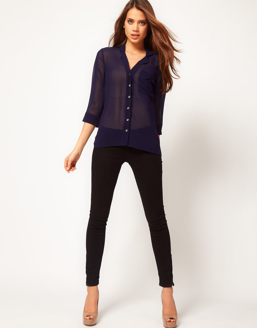 high neck blouse asos