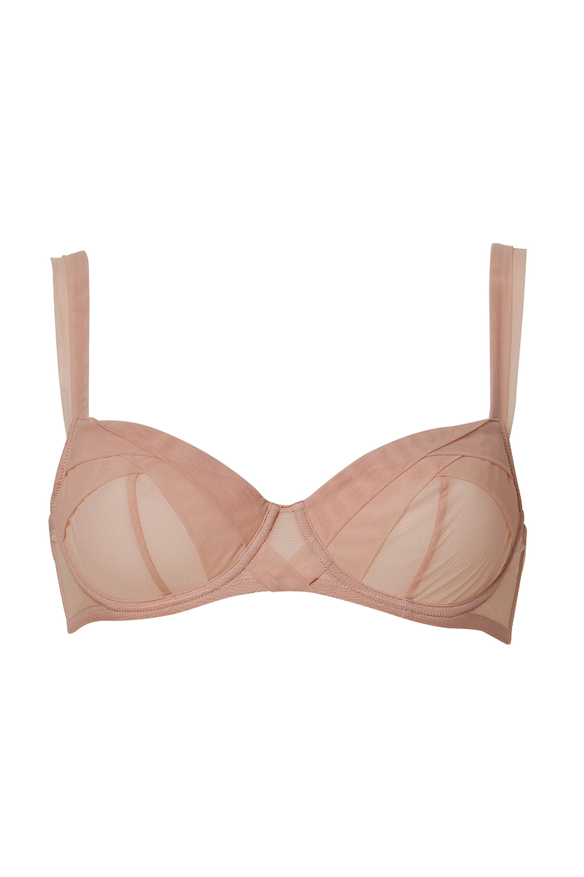 Lyst - Chantal thomass Baby Pink Draped Encens Moi Bra in Pink