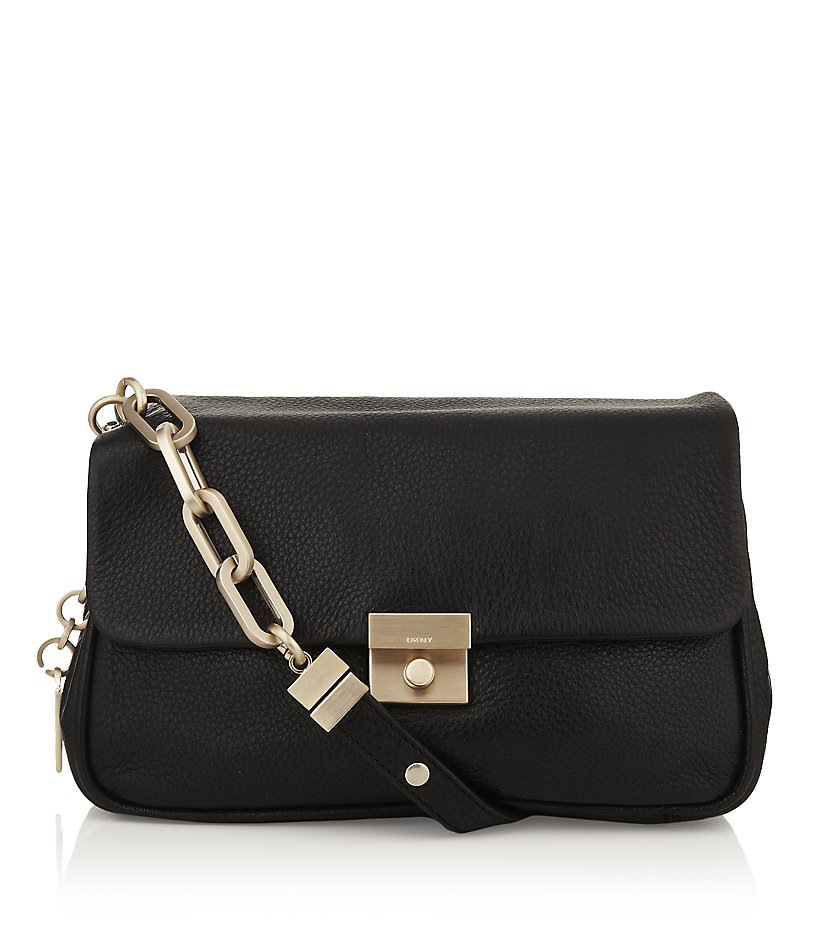 Dkny Crosby Classic Lock Mini Crossbody Bag in Black Lyst
