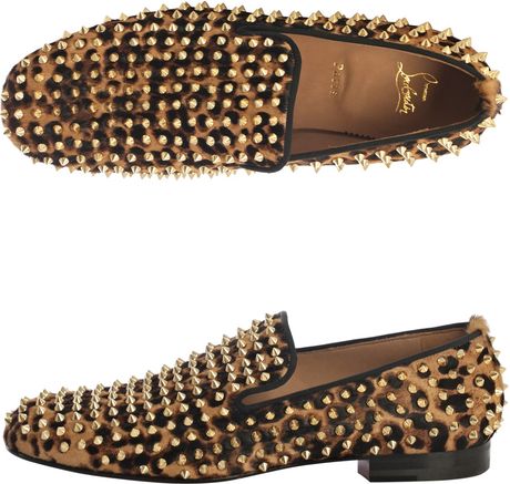 Christian Louboutin Rollerboy Leopard Pony Hair Loafers in Animal for ...