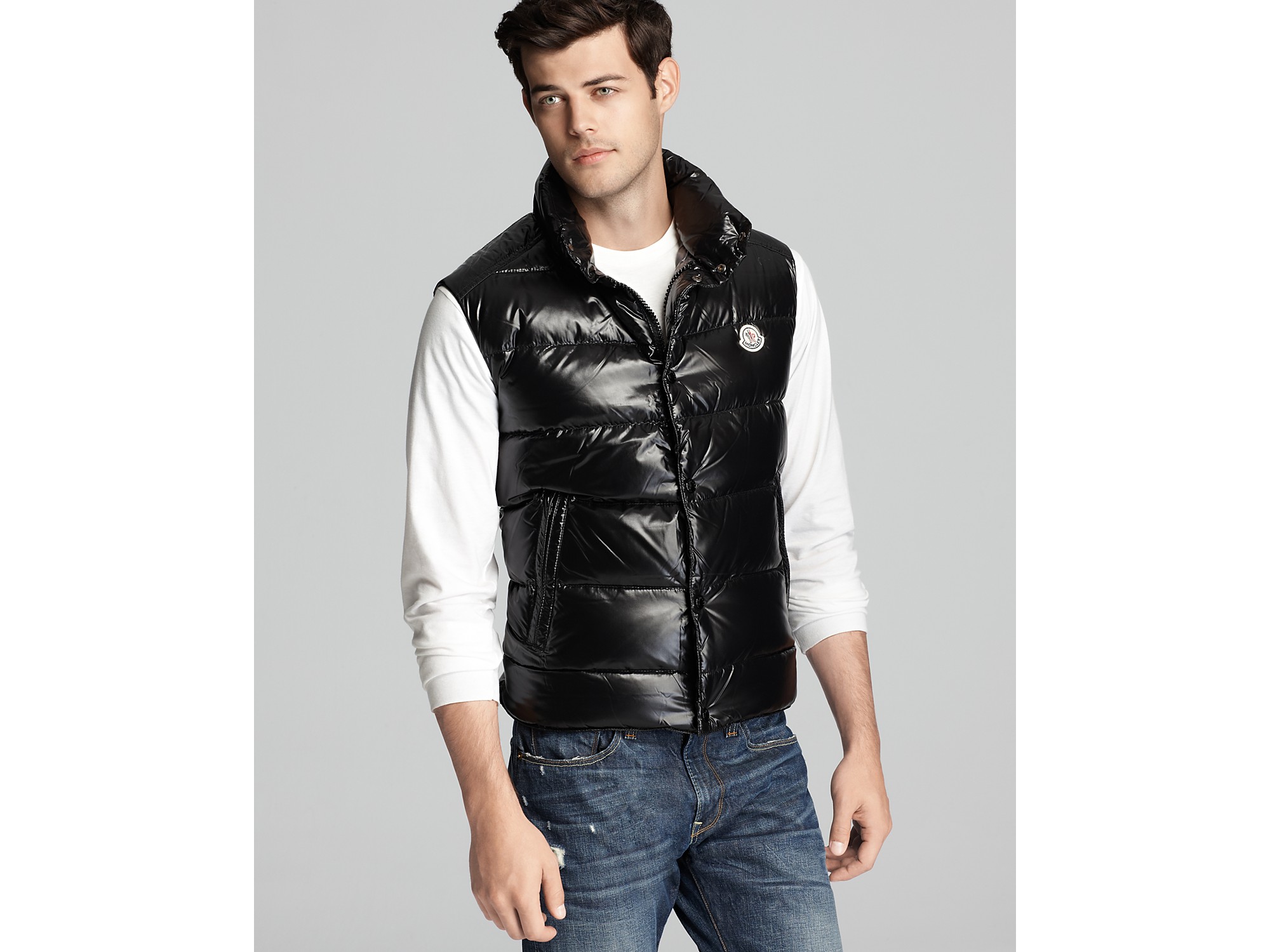 moncler black down tib vest moncler black down tib vest