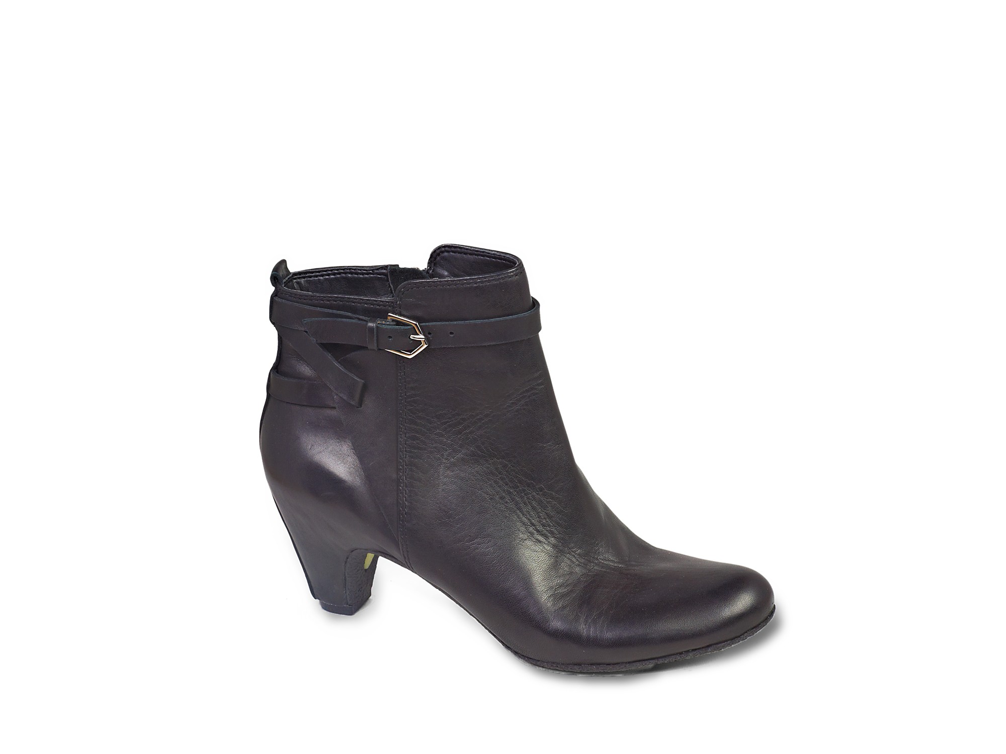 Sam Edelman Booties Maddox Mid Heel in Black | Lyst