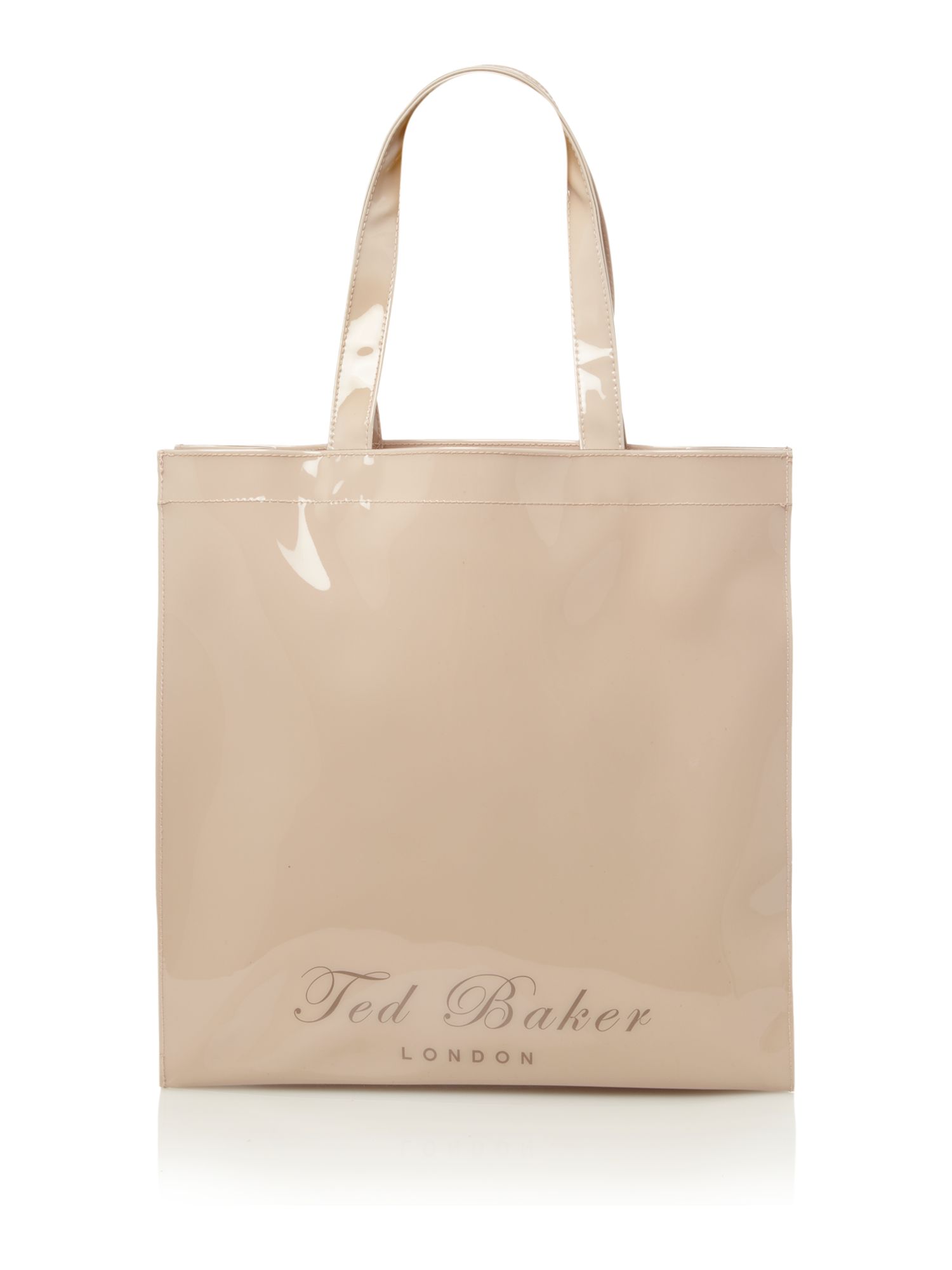 Ted baker Twincon Glitter Bowcon Tote Bag in Natural | Lyst