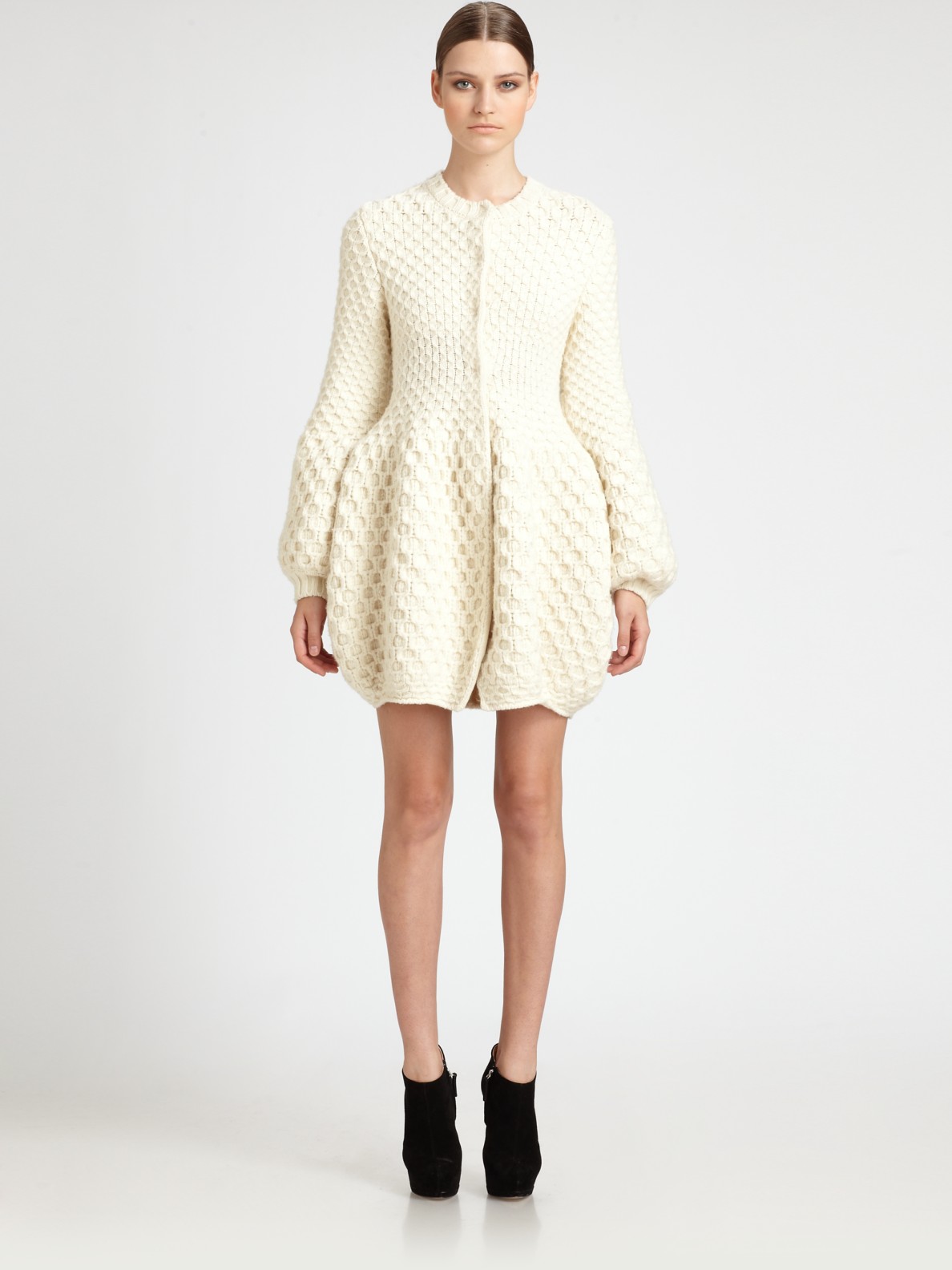 Alexander mcqueen Tulip Dress in Natural Lyst