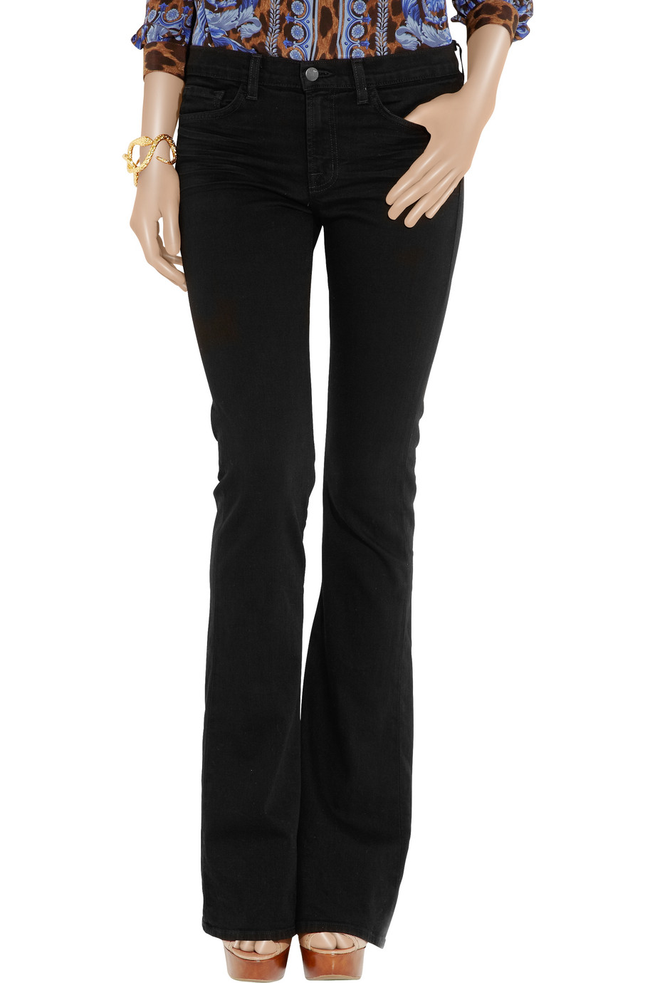 women black flared jeans