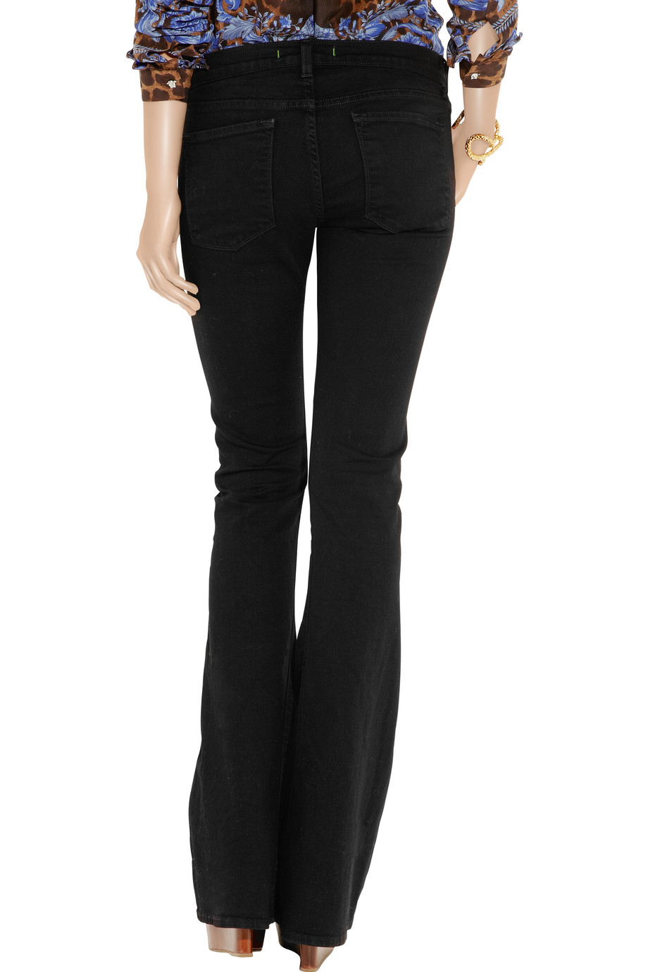 women black flared jeans