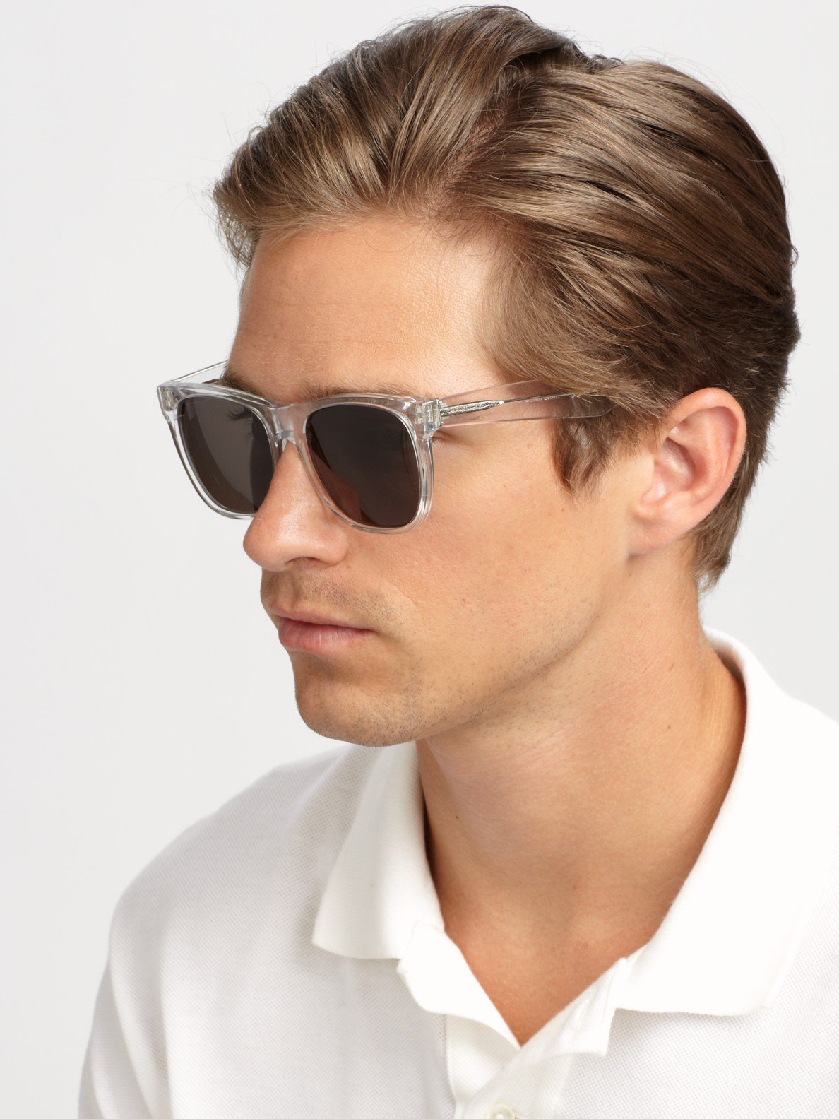 Lyst - Retrosuperfuture Translucent Wayfarer Sunglasses in White for Men