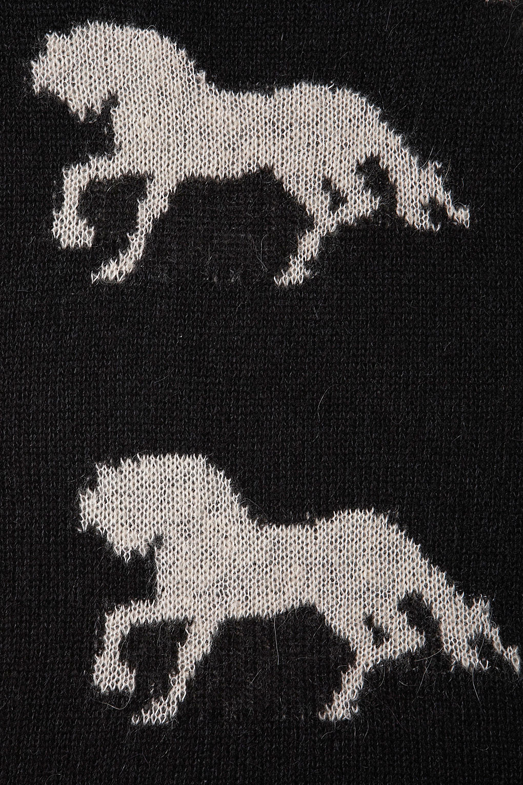 Lyst Knitted All Over Horses Jumper in Black