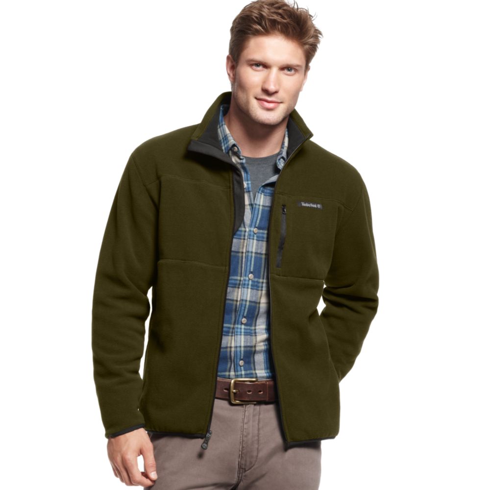 Lyst - Timberland Full Zip Fleece Jacket in Brown for Men