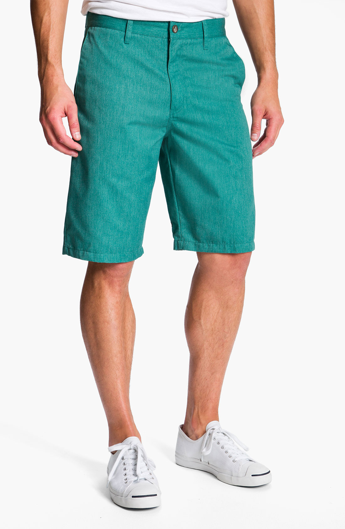Volcom Frickin Too Chino Shorts in Green for Men (blue/ green heather ...