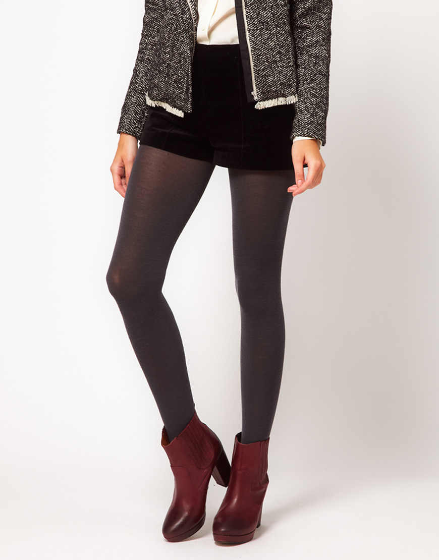 Lyst Wolford Merino Tights in Gray