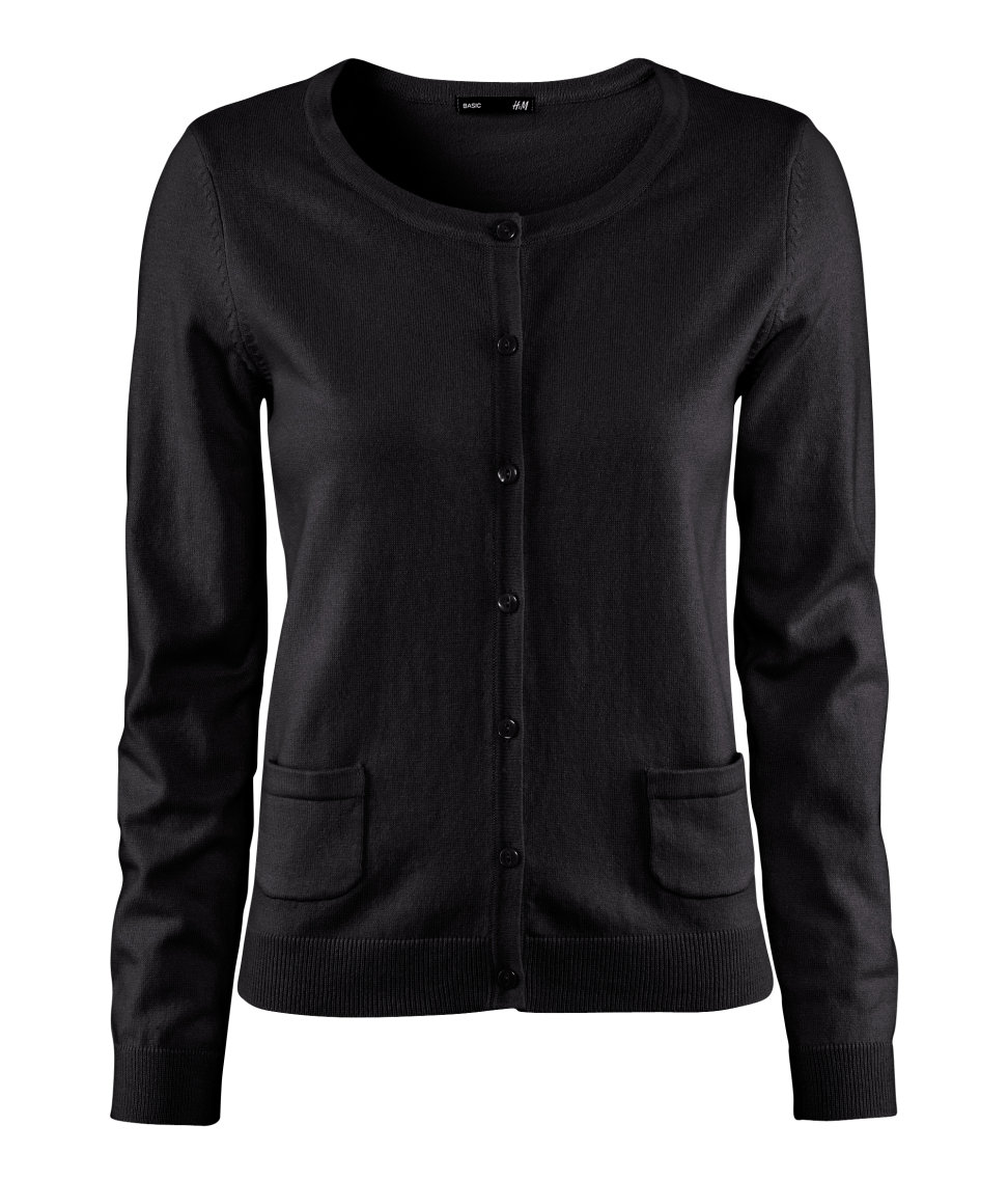 Lyst H&m Cardigan in Black