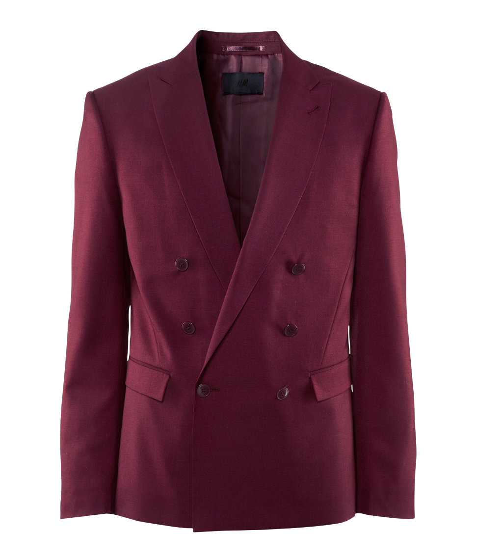 H&m Blazer in Red for Men (burgundy) | Lyst