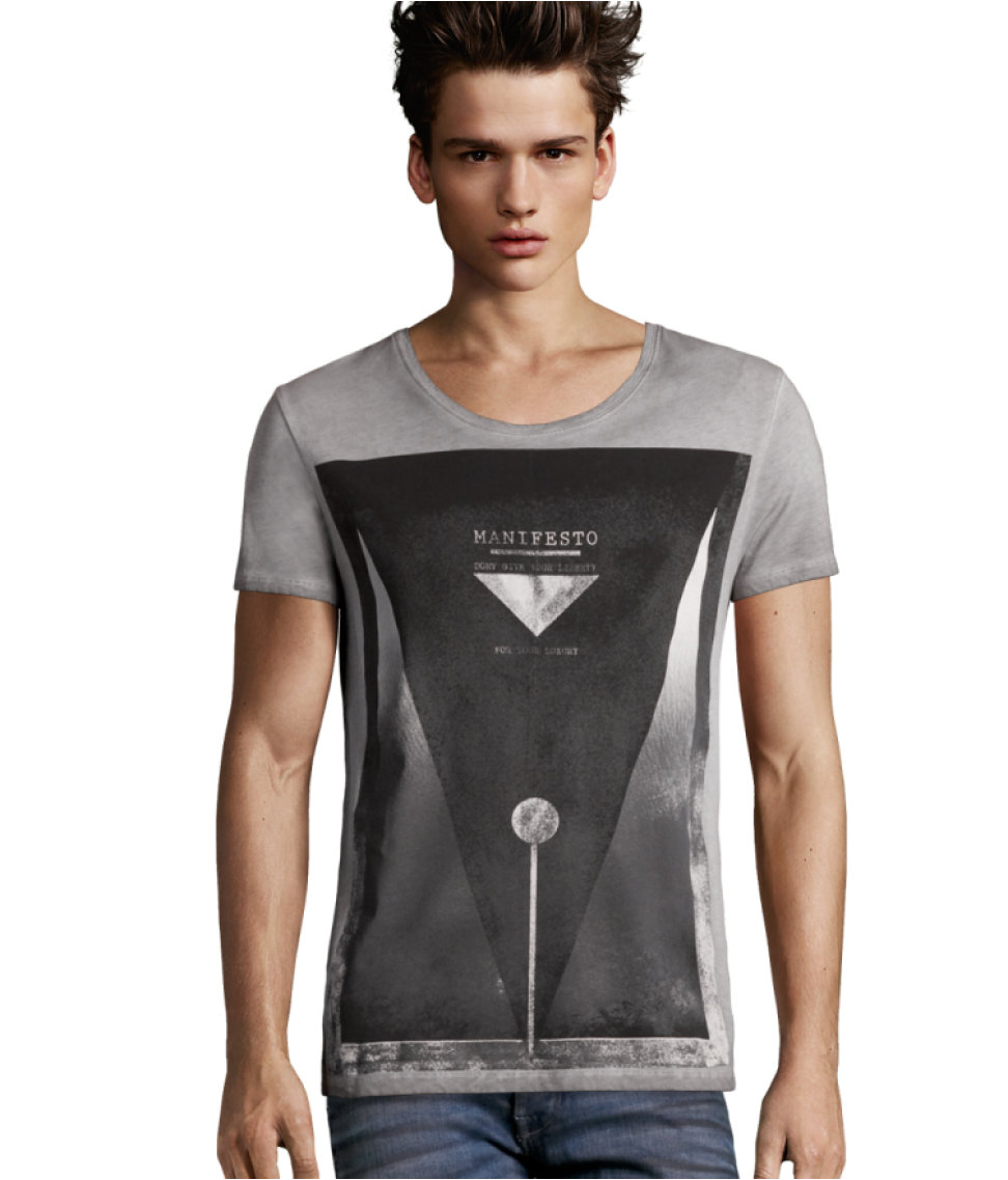 Lyst - H&M T-shirt in Gray for Men