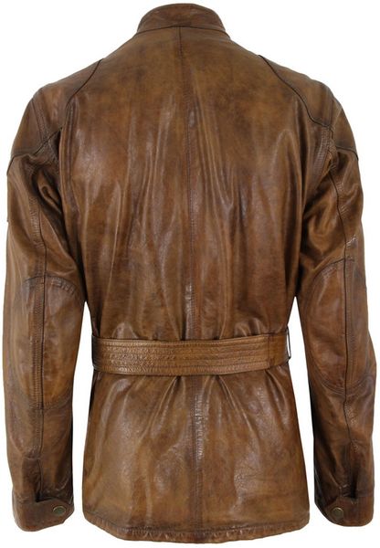 Belstaff Panther Antique Cuero Leather Jacket in Brown for Men (gold ...