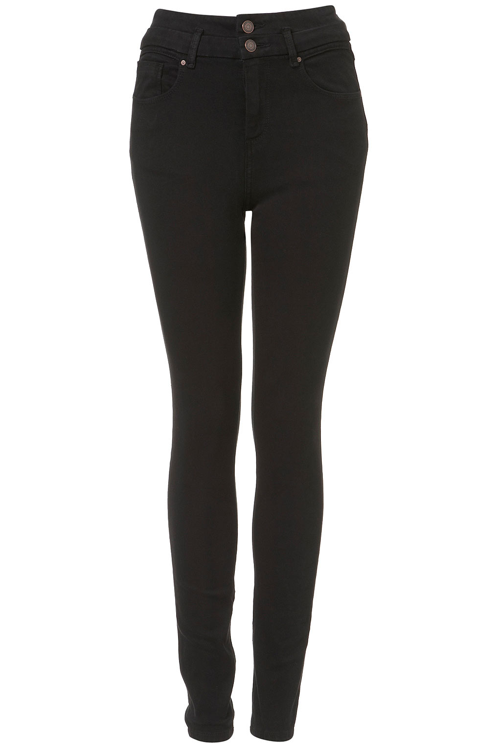 Topshop High Waist Skinny Jeans in Black | Lyst