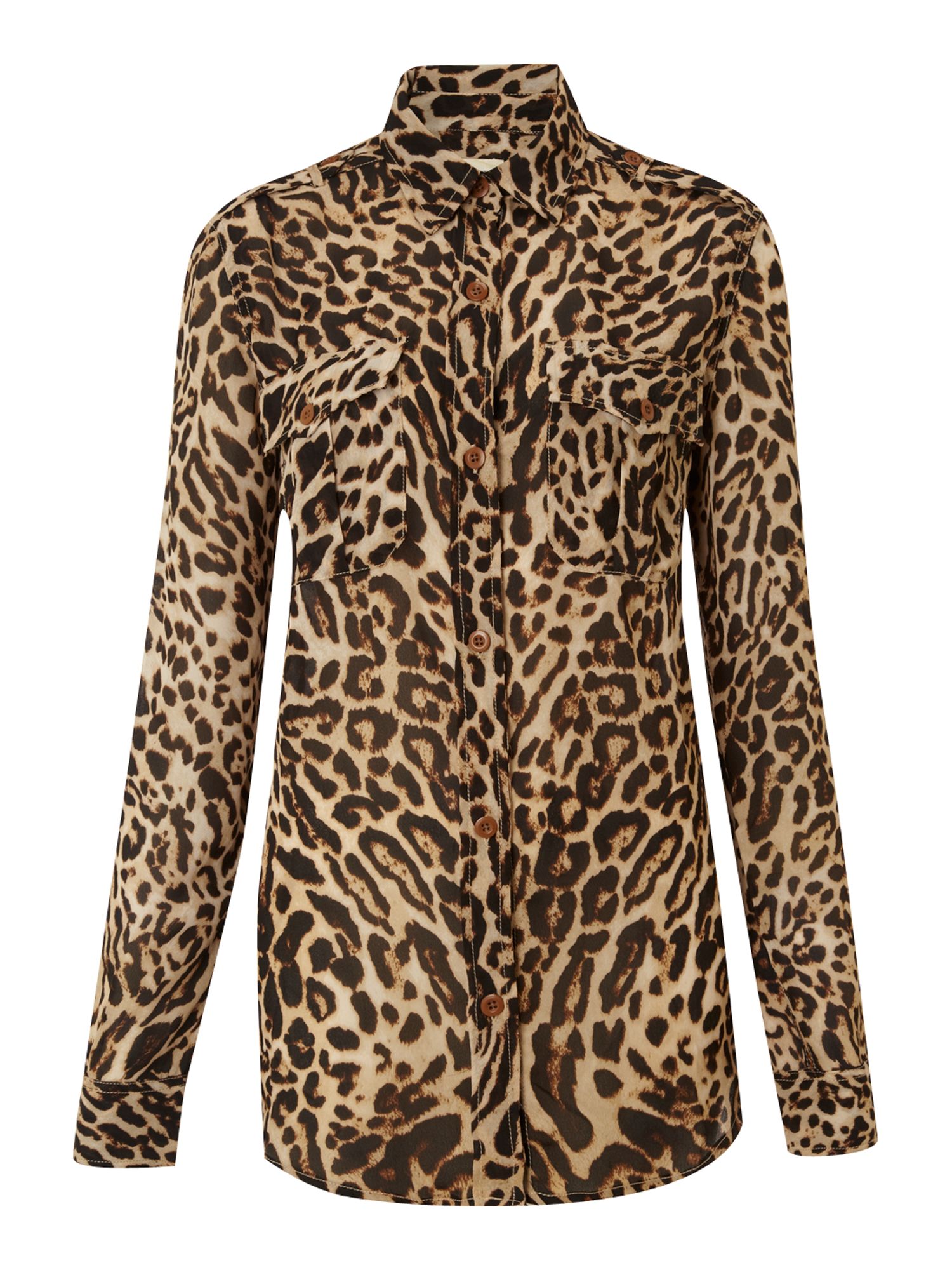 Denim & supply ralph lauren Long Sleeve Leopard Print Shirt in ...