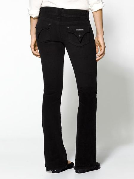 Hudson Signature Bootcut Supima Corduroy Color Jeans in Black | Lyst
