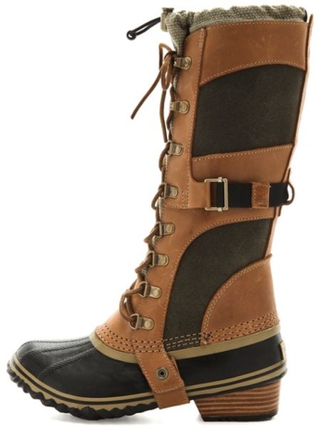 Sorel Conquest Carly Boots in Brown | Lyst