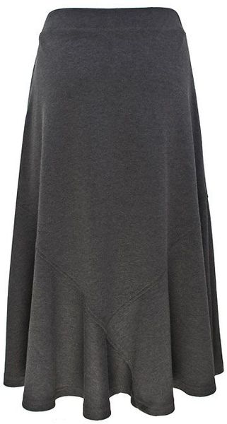 Eastex Dark Grey Ponte Skirt in Gray (grey) | Lyst